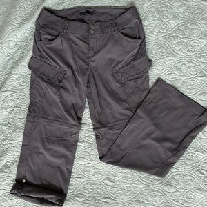 Prana convertible hiking pants.   Excellent condition.  Grey women’s size 8.